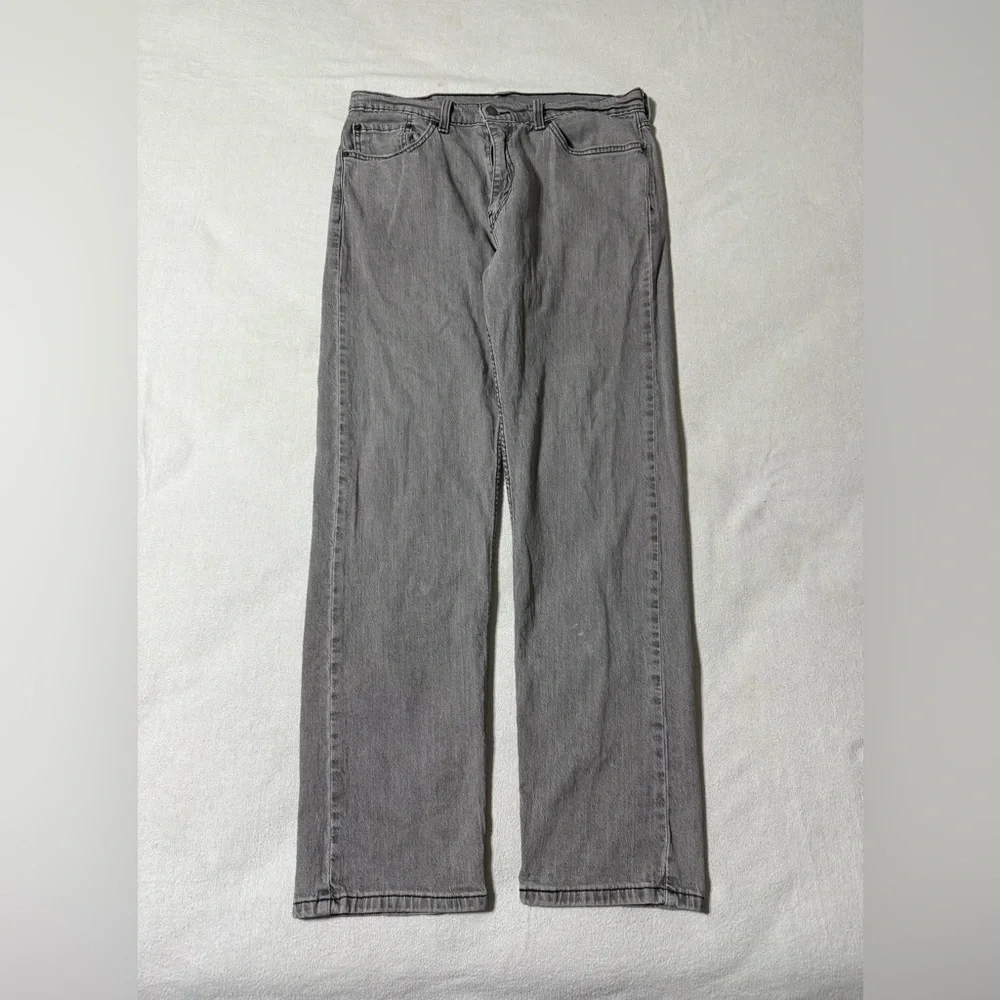 Levis 505 Jeans Mens 33x29 Gray‎ Regular Straight Mid Rise Denim